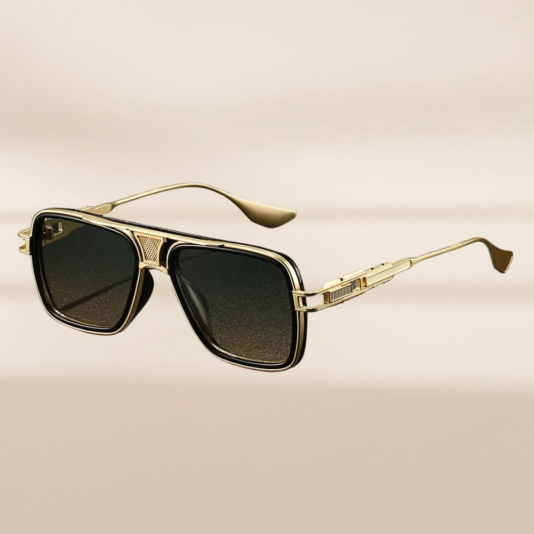 ALVÉRO Sonnenbrille – Gold – Olivgrün, UV400