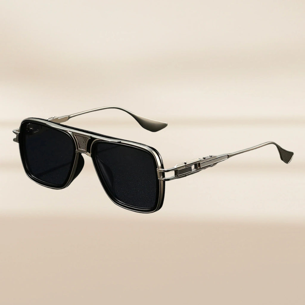 ALVÉRO Sonnenbrille – Silber – Tiefschwarz, UV400