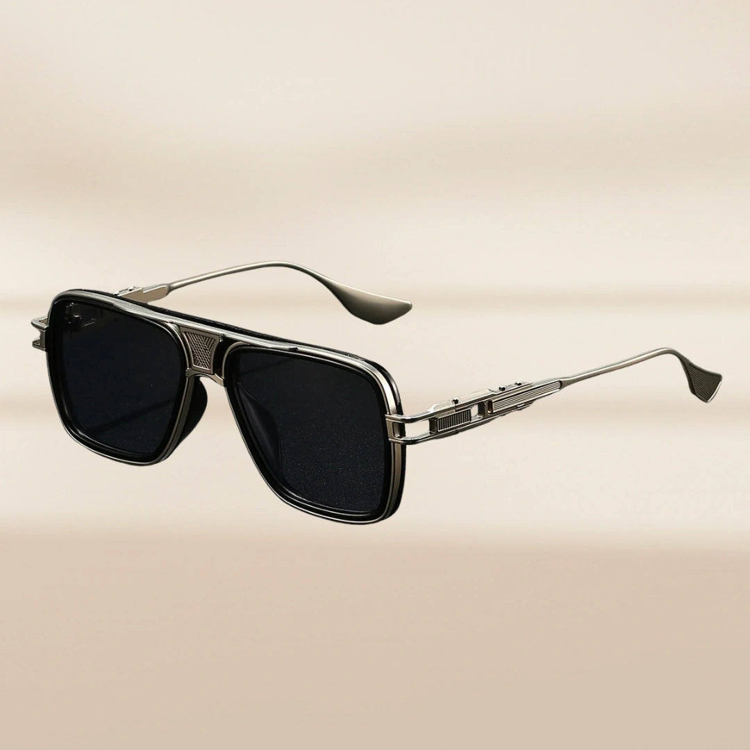 ALVÉRO Sonnenbrille – Silber – Tiefschwarz, UV400