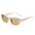 Cat-Eye Sonnenbrille – Beige, UV400