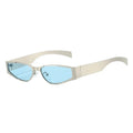 Cat-Eye Sonnenbrille – Silber Blau, UV400