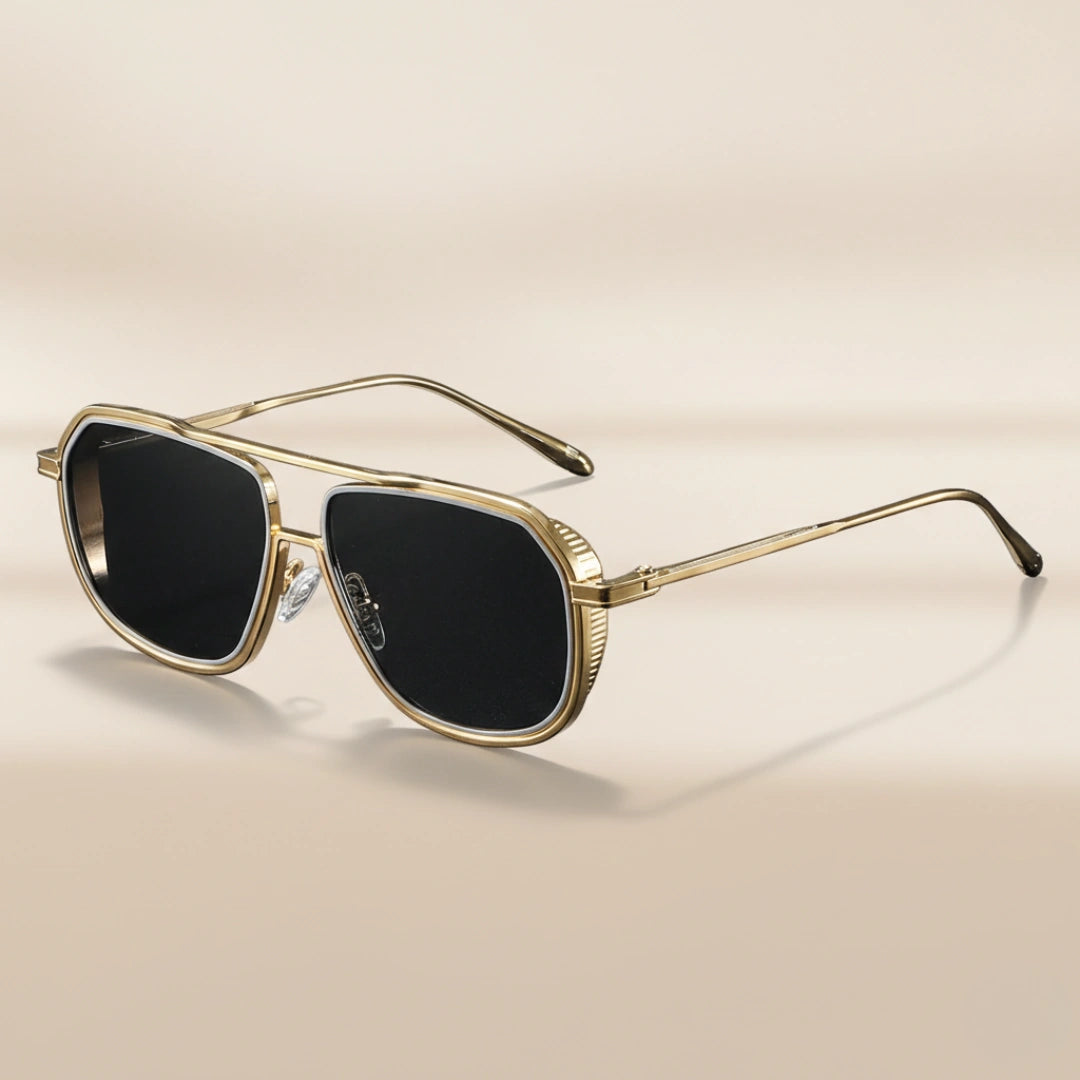 ÉCLAT Sonnenbrille – Gold – Rauchgrau, UV400