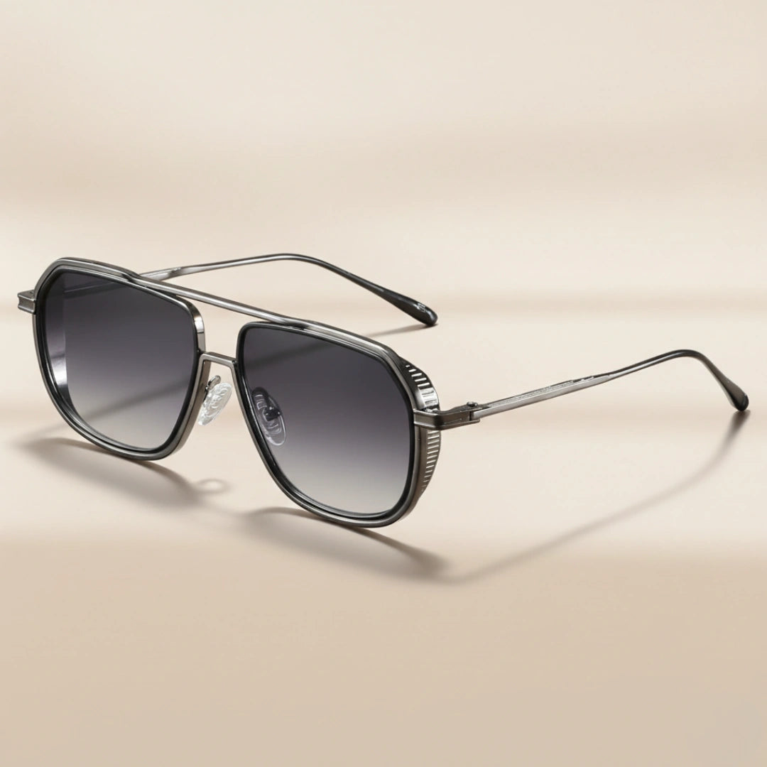 ÉCLAT Sonnenbrille – Gunmetal – Graphit Verlauf, UV400