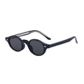 Elegante Oval Sonnenbrille – Schwarz Grau, UV400