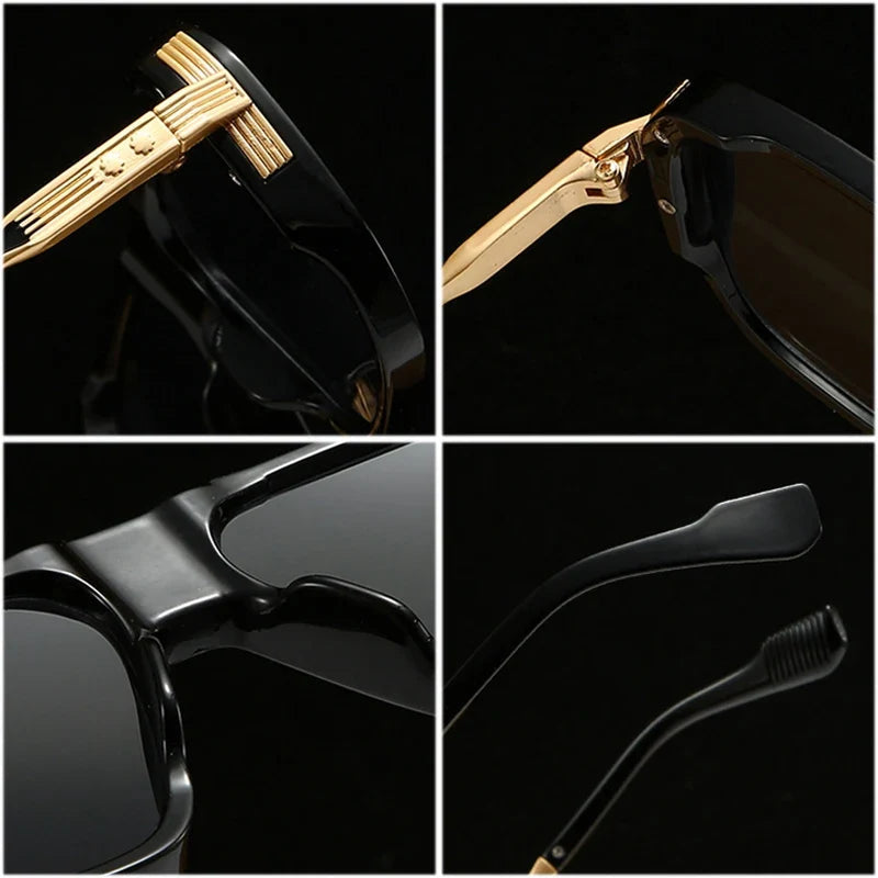 Elegante Retro Square Sonnenbrille – UV400