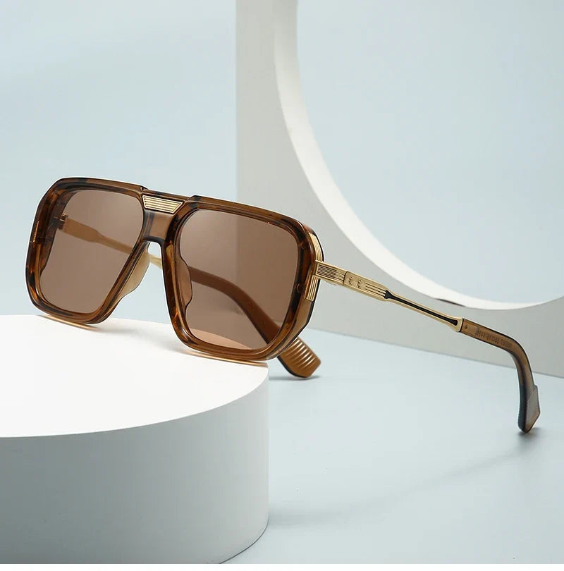 Elegante Retro Square Sonnenbrille – UV400