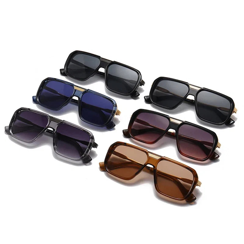 Elegante Retro Square Sonnenbrille – UV400