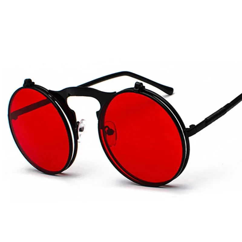 Faltbare Steampunk Rundsonnenbrille – UV400