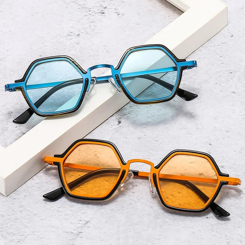 Geometrische Sonnenbrille - UV400