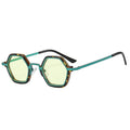 Geometrische Sonnenbrille – Grün, UV400