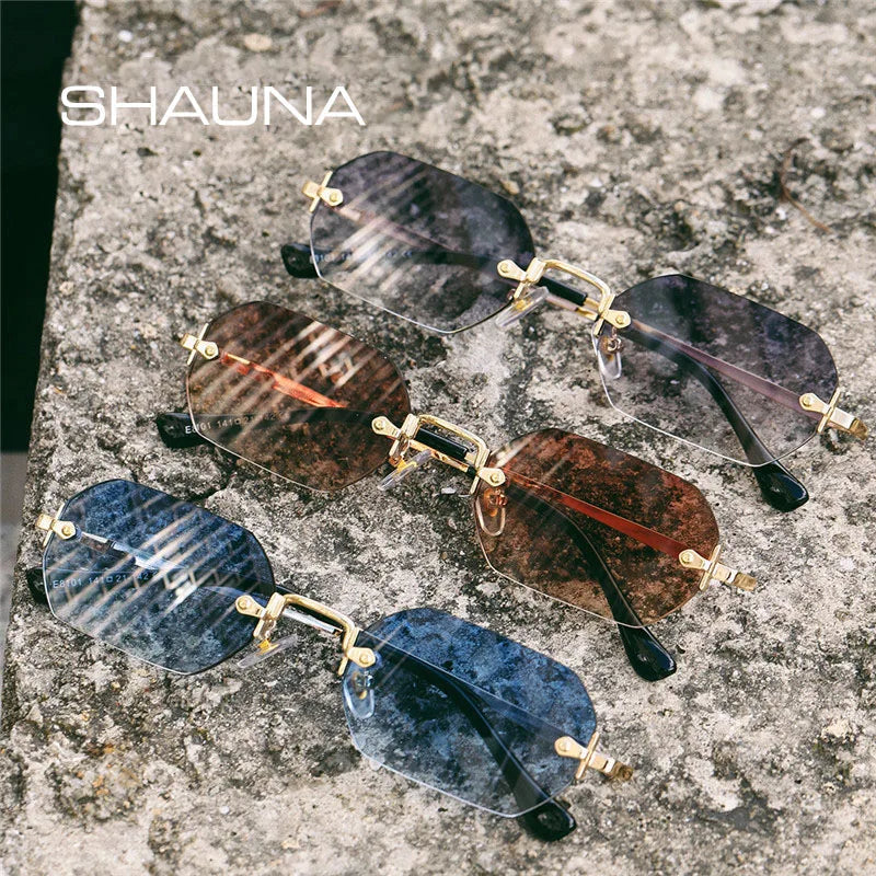 Gothic Rimless Sonnenbrille – UV400