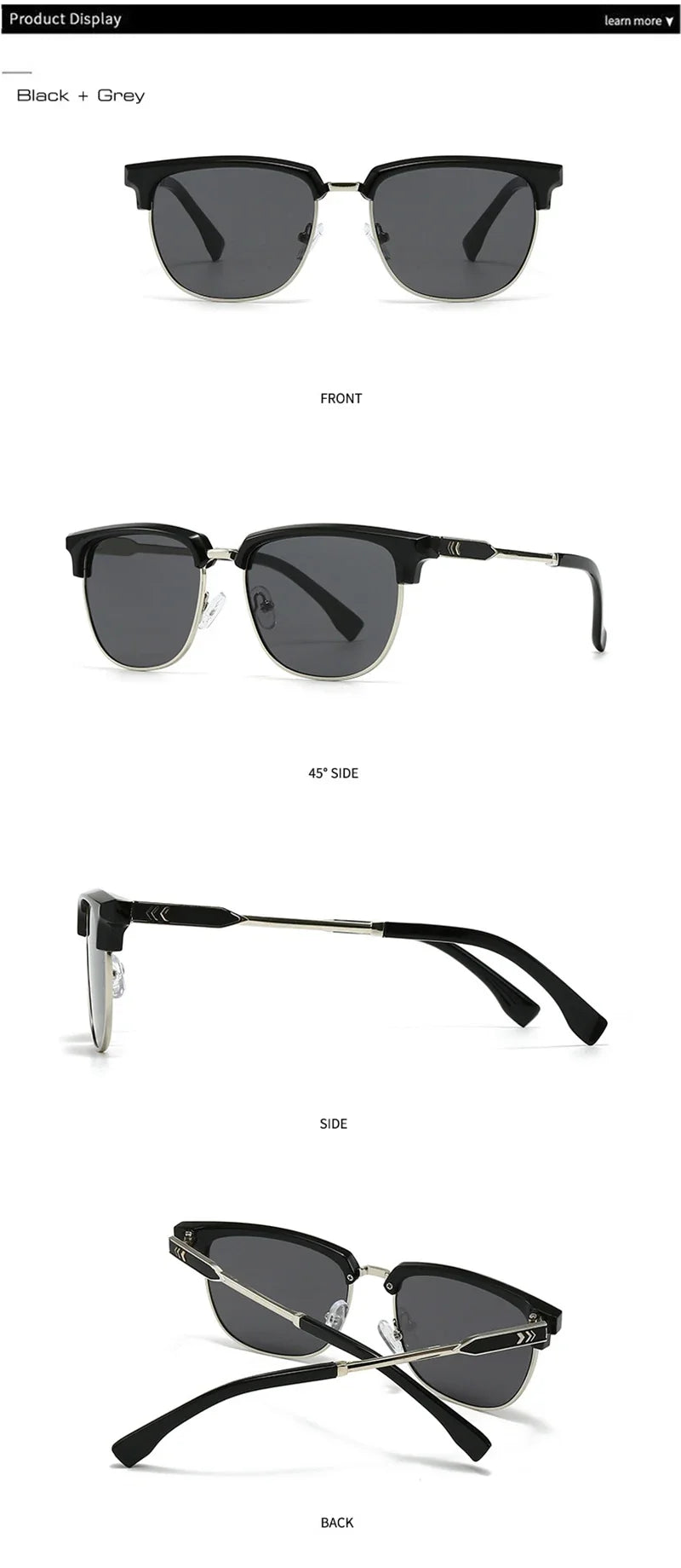 Klassische Quadratische Sonnenbrille – UV400