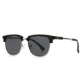 Klassische Quadratische Sonnenbrille – Schwarz Grau, UV400