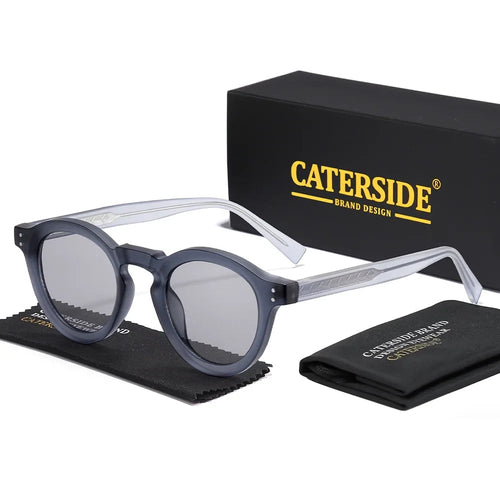 Klassische Runde Designer-Sonnenbrille – Blau, UV400