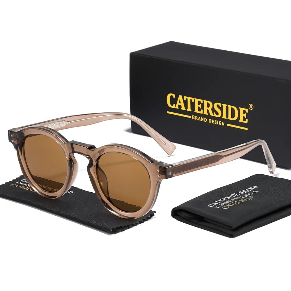 Klassische Runde Designer-Sonnenbrille – UV400