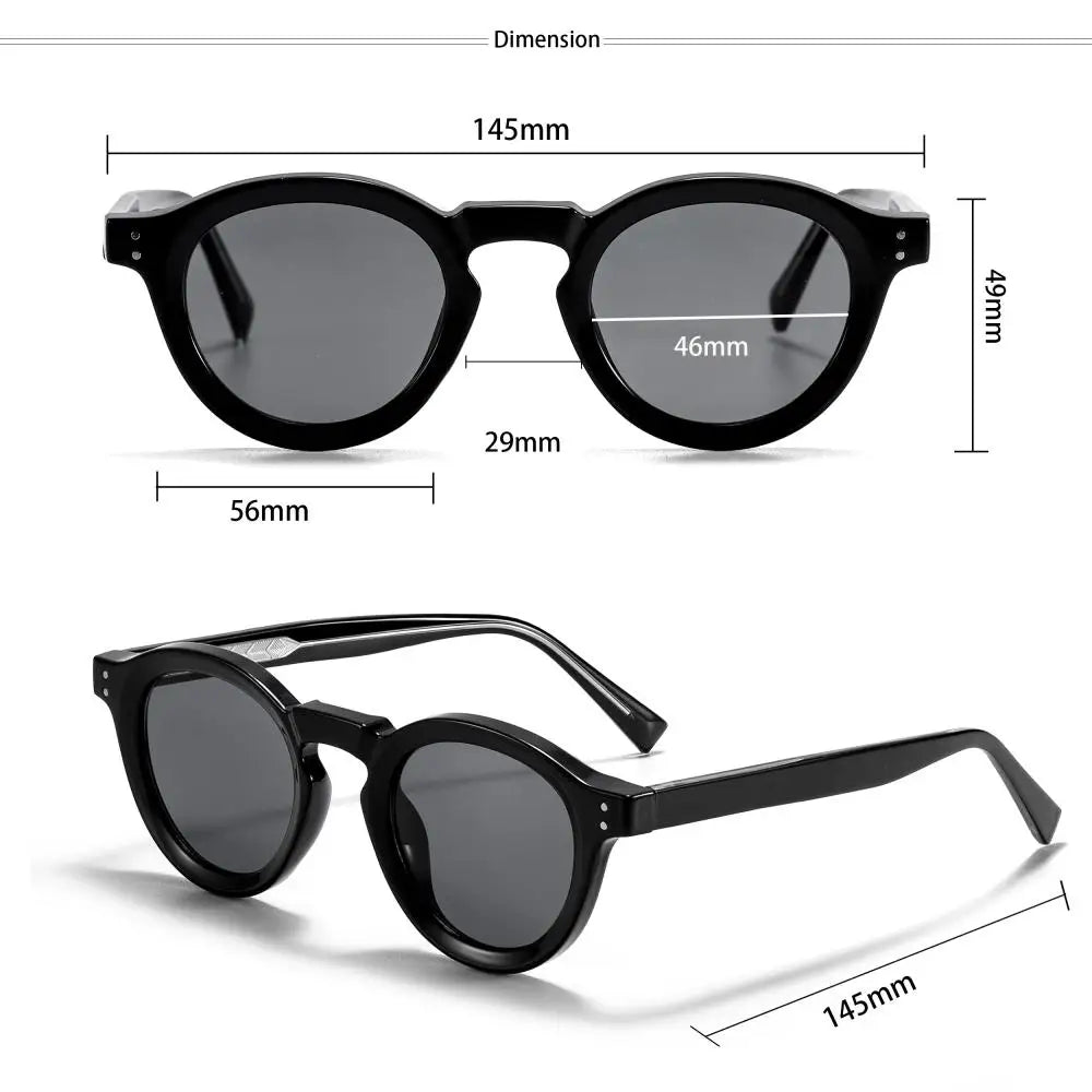 Klassische Runde Designer-Sonnenbrille – UV400