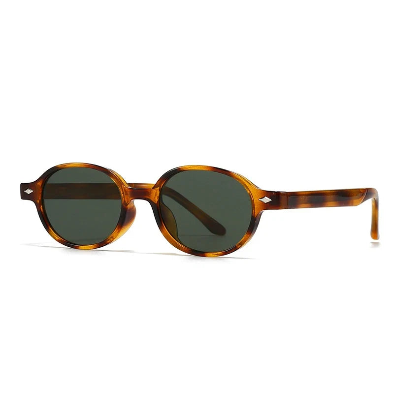 Kompakte Retro Oval Sonnenbrille – UV400