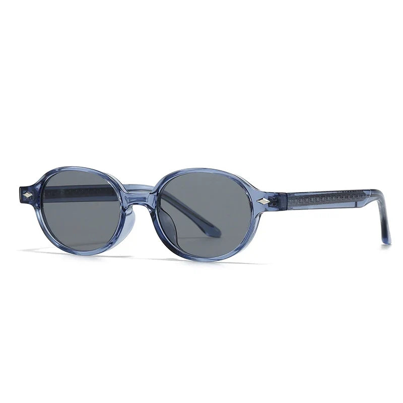 Kompakte Retro Oval Sonnenbrille – UV400