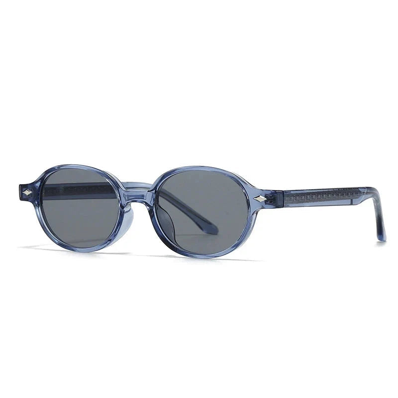 Kompakte Retro Oval Sonnenbrille – UV400