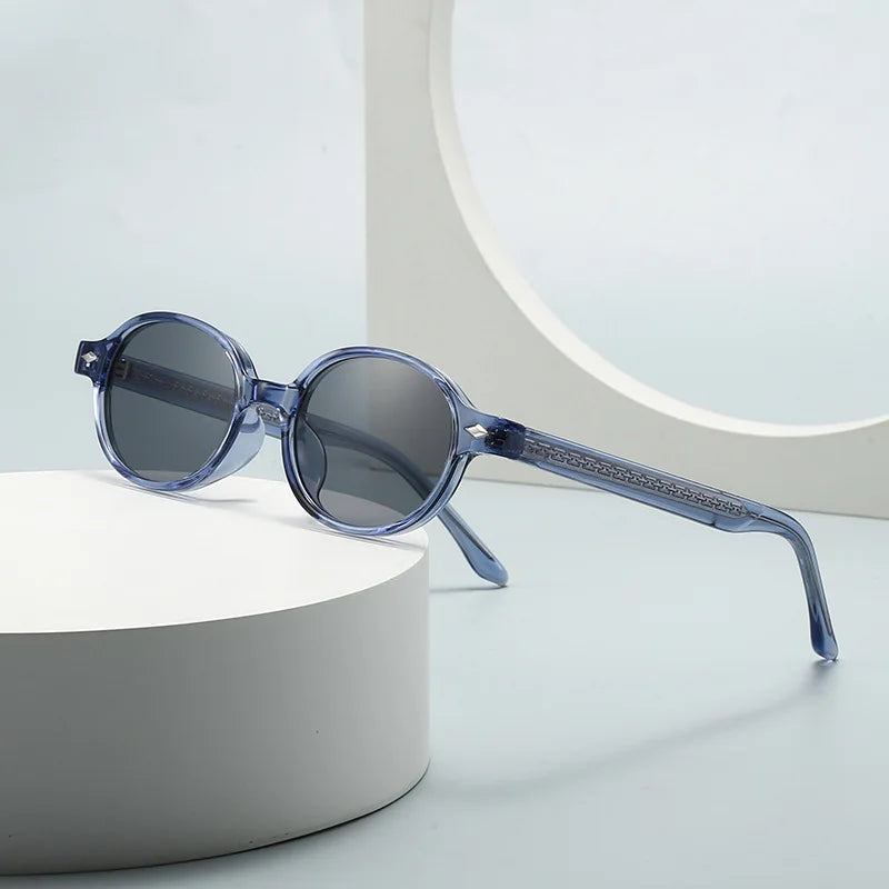 Kompakte Retro Oval Sonnenbrille – UV400