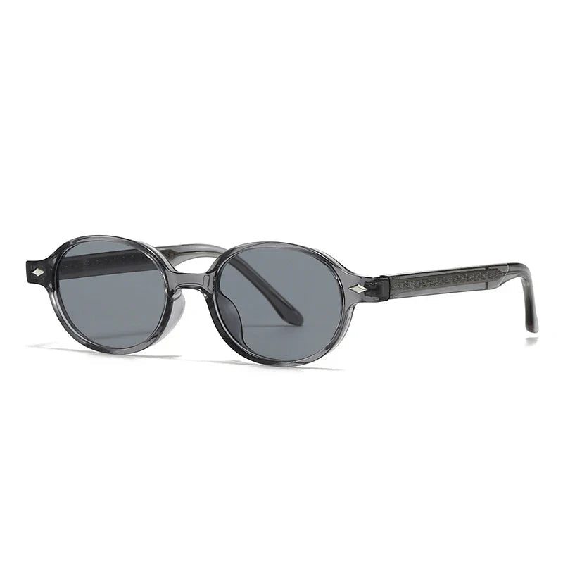 Kompakte Retro Oval Sonnenbrille – UV400