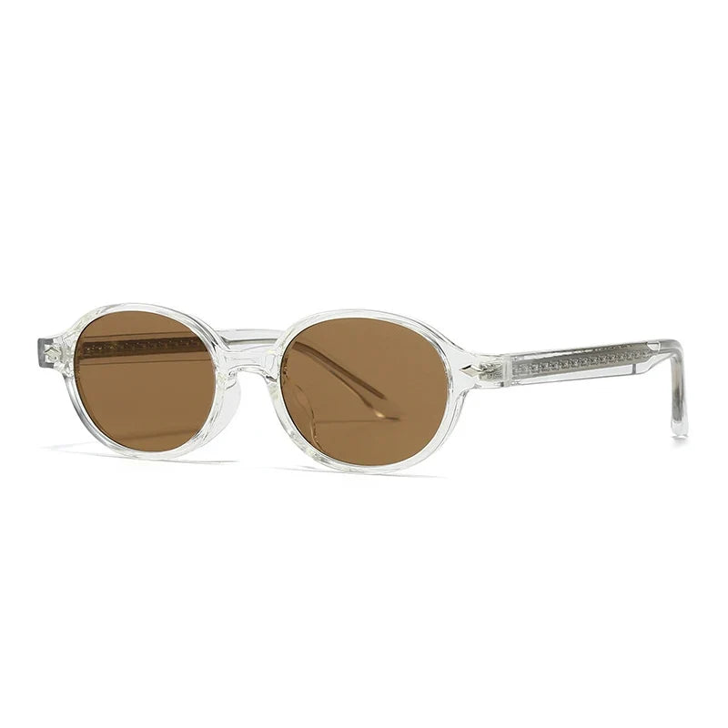 Kompakte Retro Oval Sonnenbrille – UV400