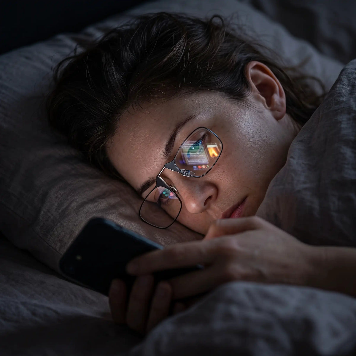 Bügellose Lesebrille ohne Bügel hinter den Ohren