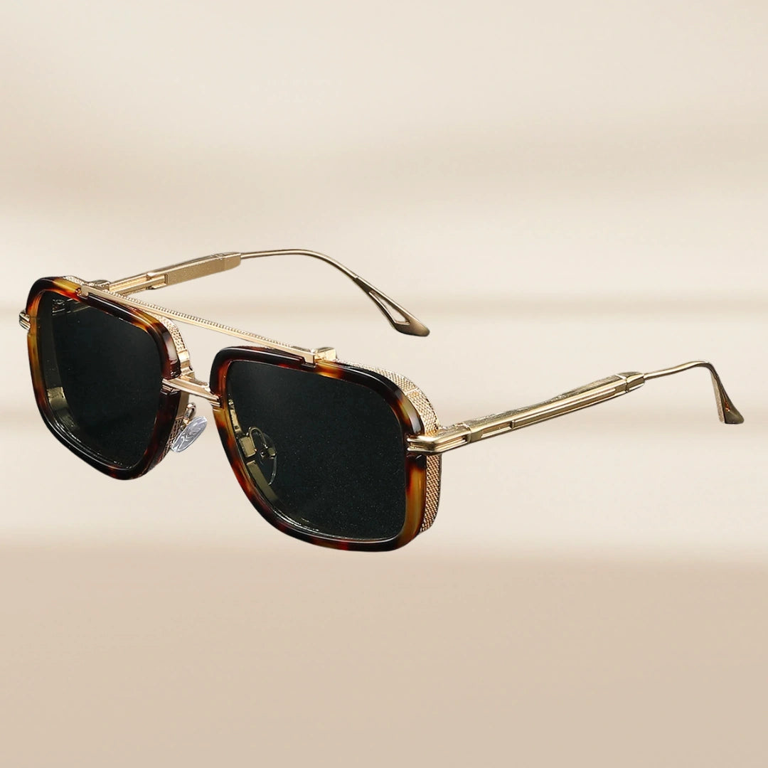 LORENZO Sonnenbrille – Gold – Havanna, UV400
