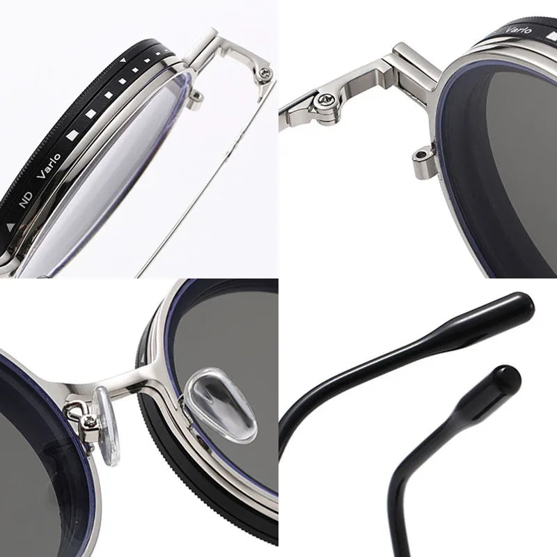 Magnetische Clip-On Sonnenbrille – Polarisiert & stufenlos dimmbar - UV400