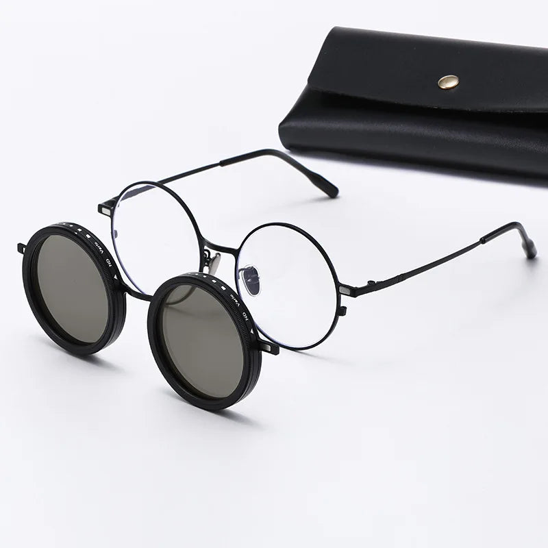 Magnetische Clip-On Sonnenbrille – Polarisiert & stufenlos dimmbar - UV400
