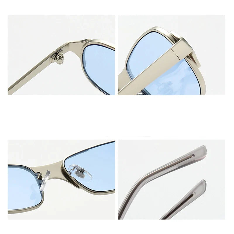 Moderne Sonnenbrille aus Metall – UV400