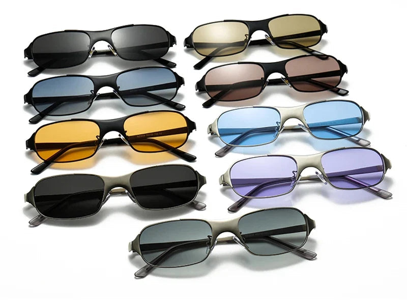 Moderne Sonnenbrille aus Metall – UV400