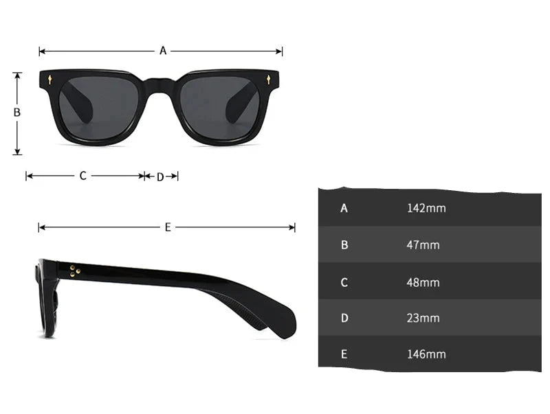 Moderne Square Sonnenbrille – Produktansicht 5, UV400