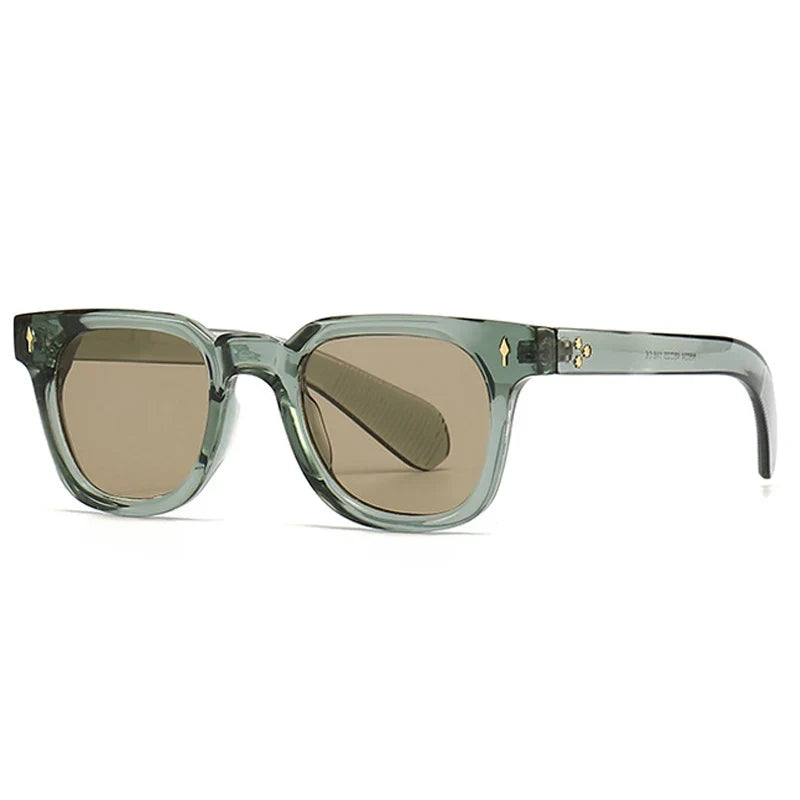 Moderne Square Sonnenbrille – Grün, UV400