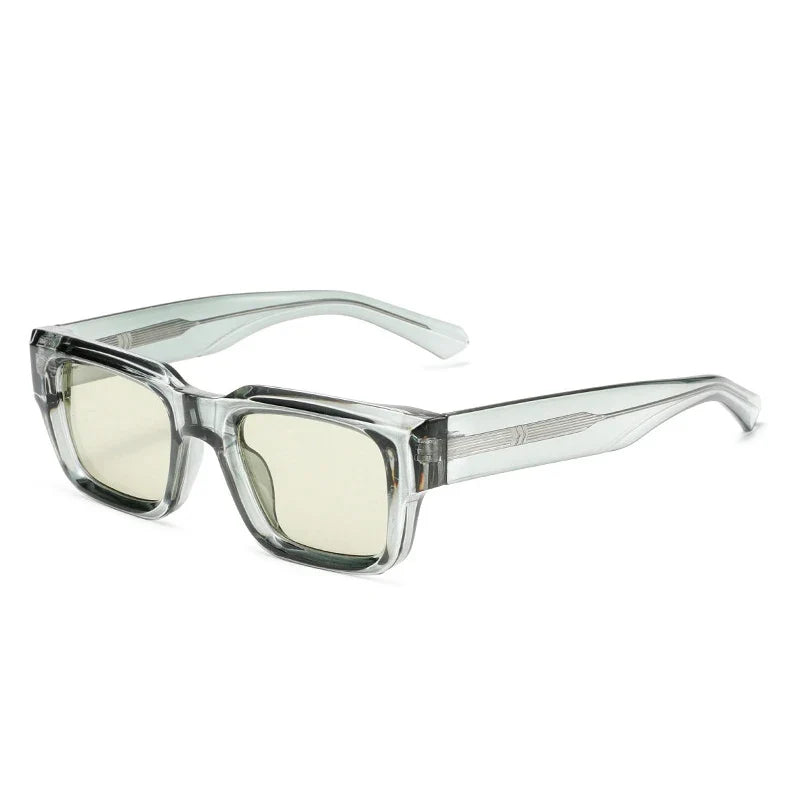 Moderne Square Sonnenbrille – Grün, UV400