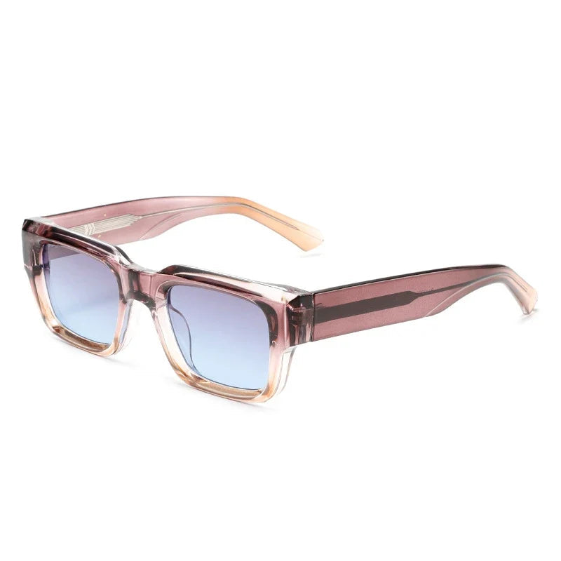 Moderne Square Sonnenbrille – Lila, UV400
