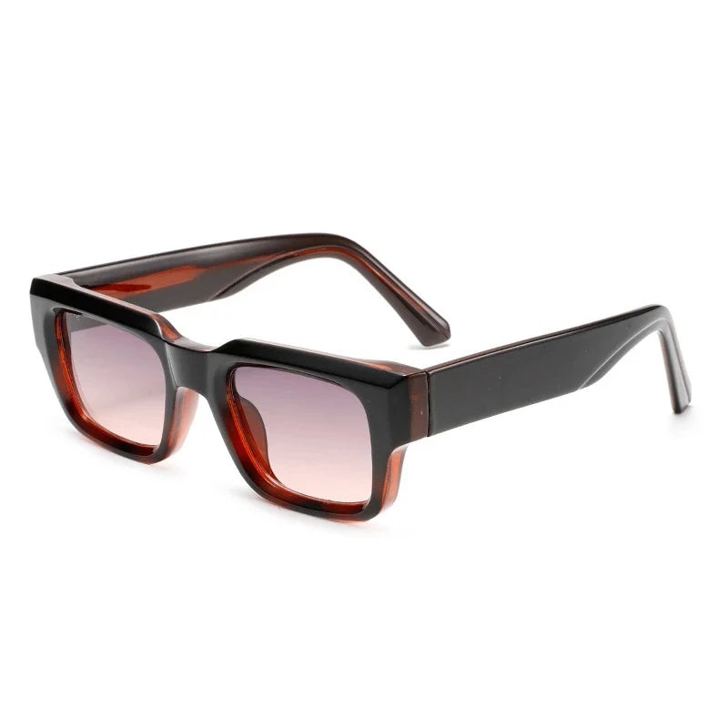 Moderne Square Sonnenbrille – Pink, UV400