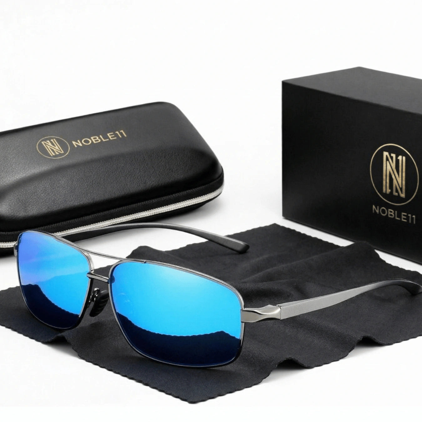 Noble11 Ascent Sonnenbrille – Azurblau, polarisiert, UV400