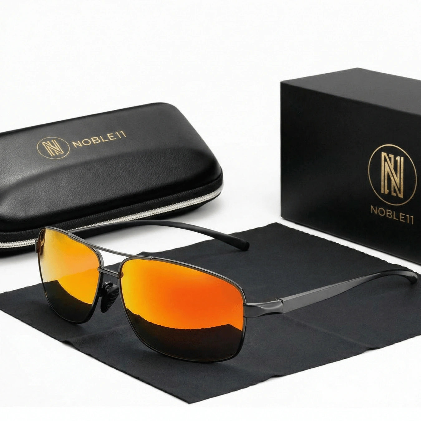 Noble11 Ascent Sonnenbrille – Inferno Rot, polarisiert, UV400