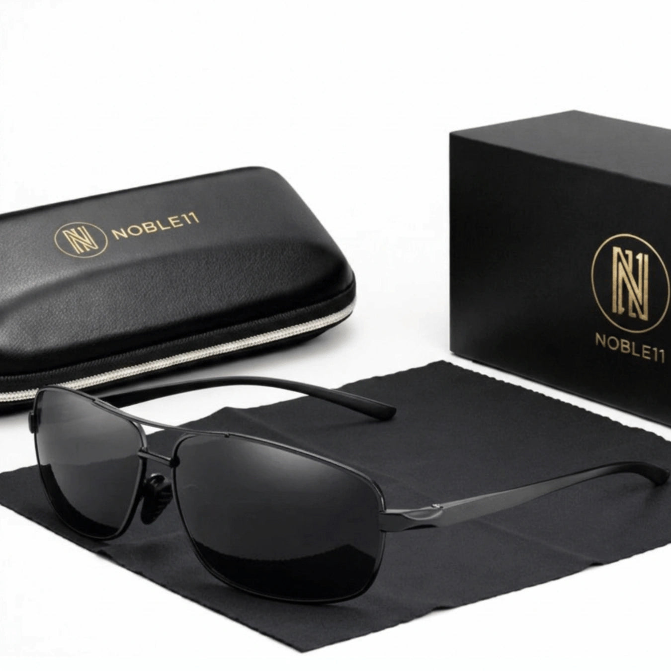 Noble11 Ascent Sonnenbrille – Onyx Schwarz, polarisiert, UV400