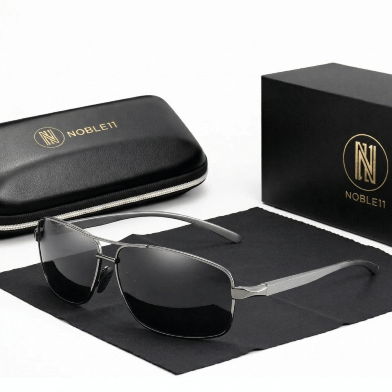 Noble11 Ascent Sonnenbrille – Titan, polarisiert, UV400
