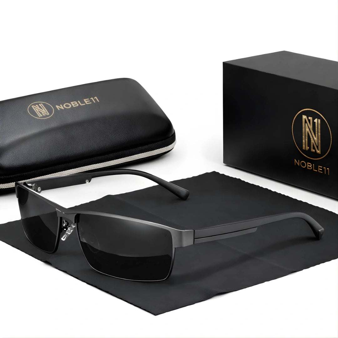 Noble11 Axiom Sonnenbrille – Obsidian Grau, polarisiert, UV400