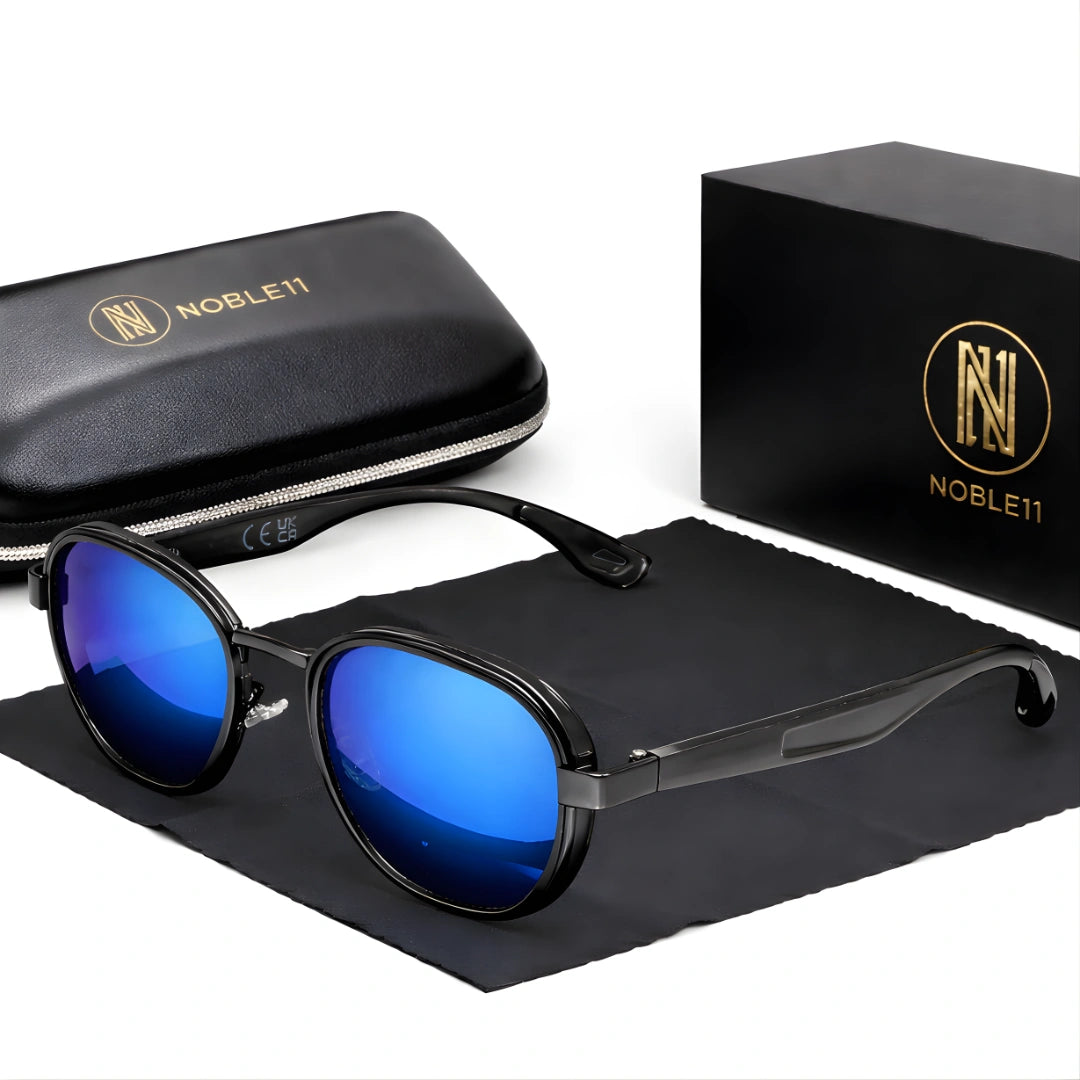 Noble11 Cavalier Sonnenbrille – Kristall Blau, polarisiert, UV400