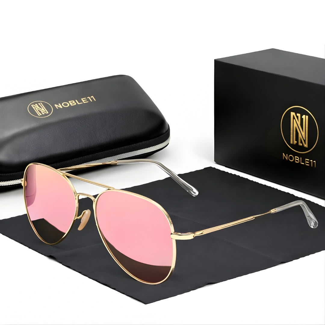 Noble11 Desert Arc Sonnenbrille – Gold Dämmerung Rosé, polarisiert, UV400