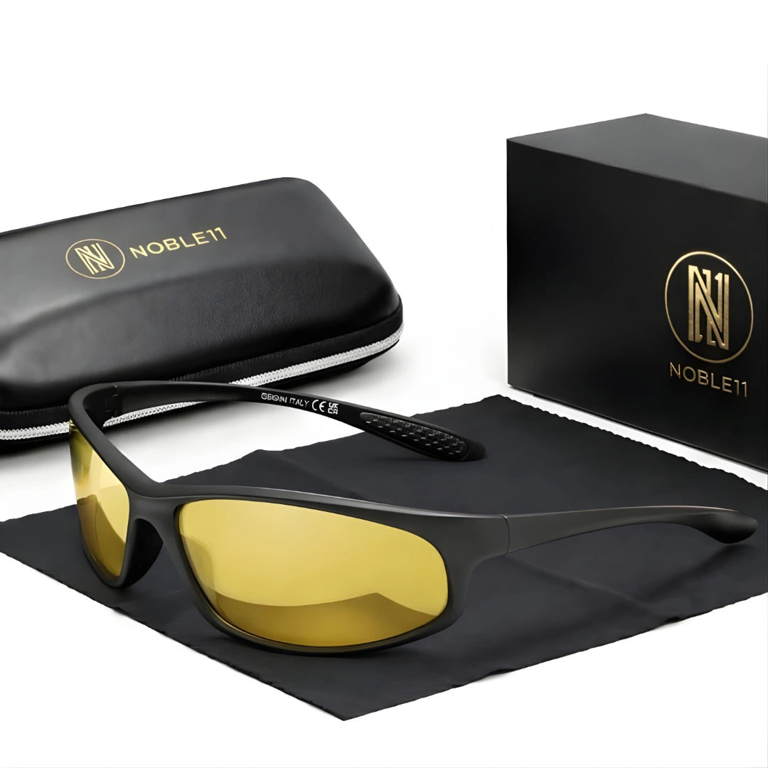 Noble11 Horizon Sonnenbrille – Nachtsicht Gold, polarisiert, UV400
