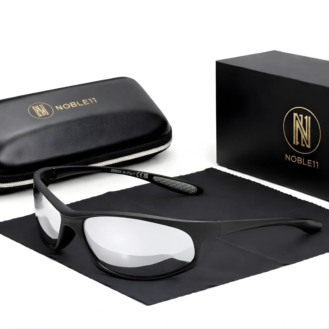 Noble11 Horizon Sonnenbrille – Silber Spiegel, polarisiert, UV400