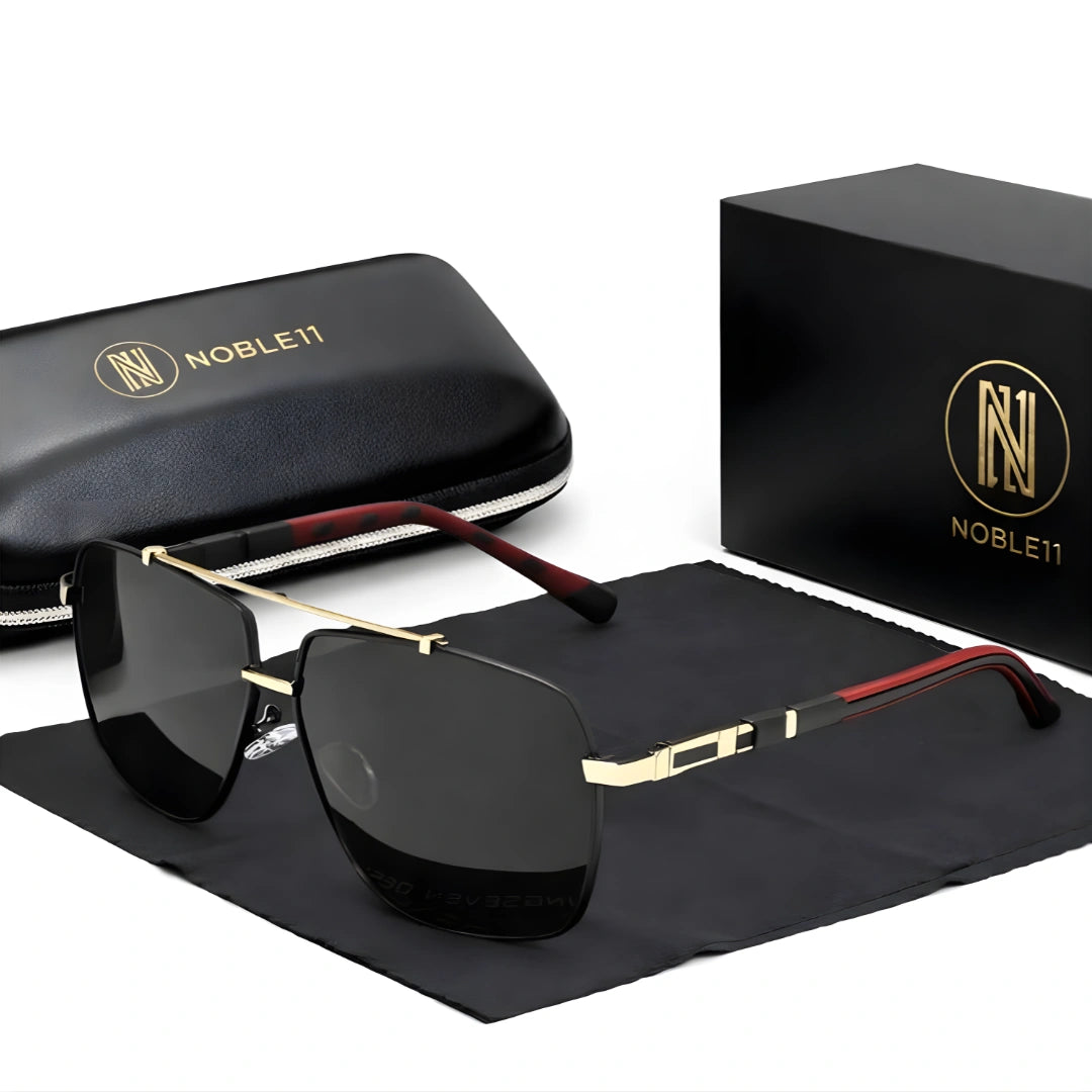 Noble11 Imperio Sonnenbrille – Goldgrau – Aurum Edition, polarisiert, UV400