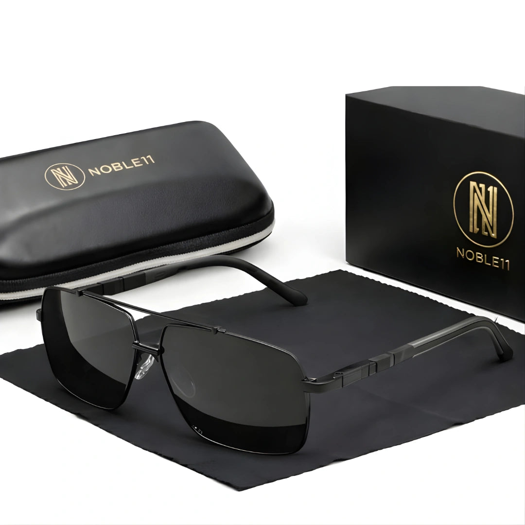 Noble11 Imperio Sonnenbrille – Schwarzgrau – Tiefschwarz, polarisiert, UV400
