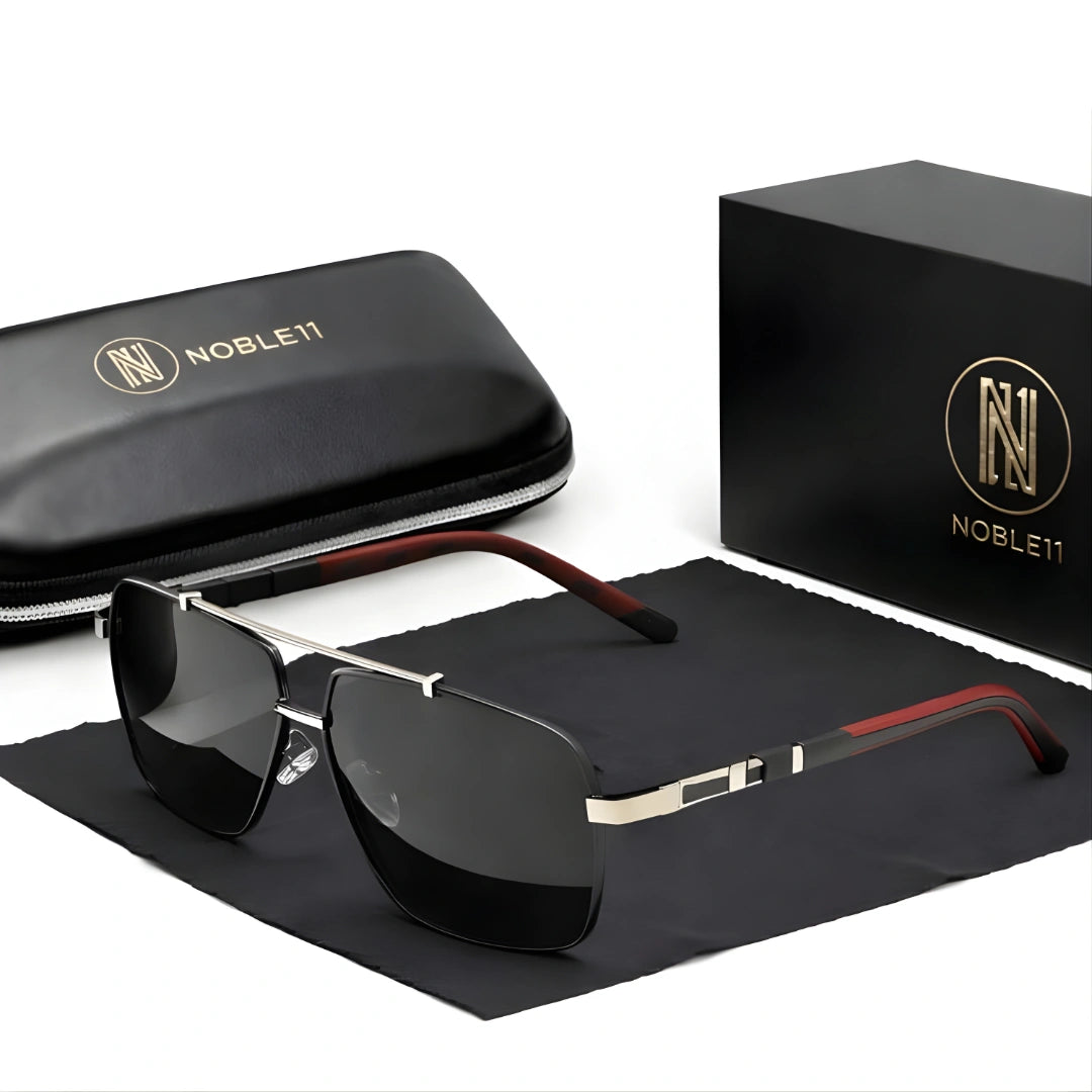 Noble11 Imperio Sonnenbrille – Silbergrau – Platin Finish, polarisiert, UV400
