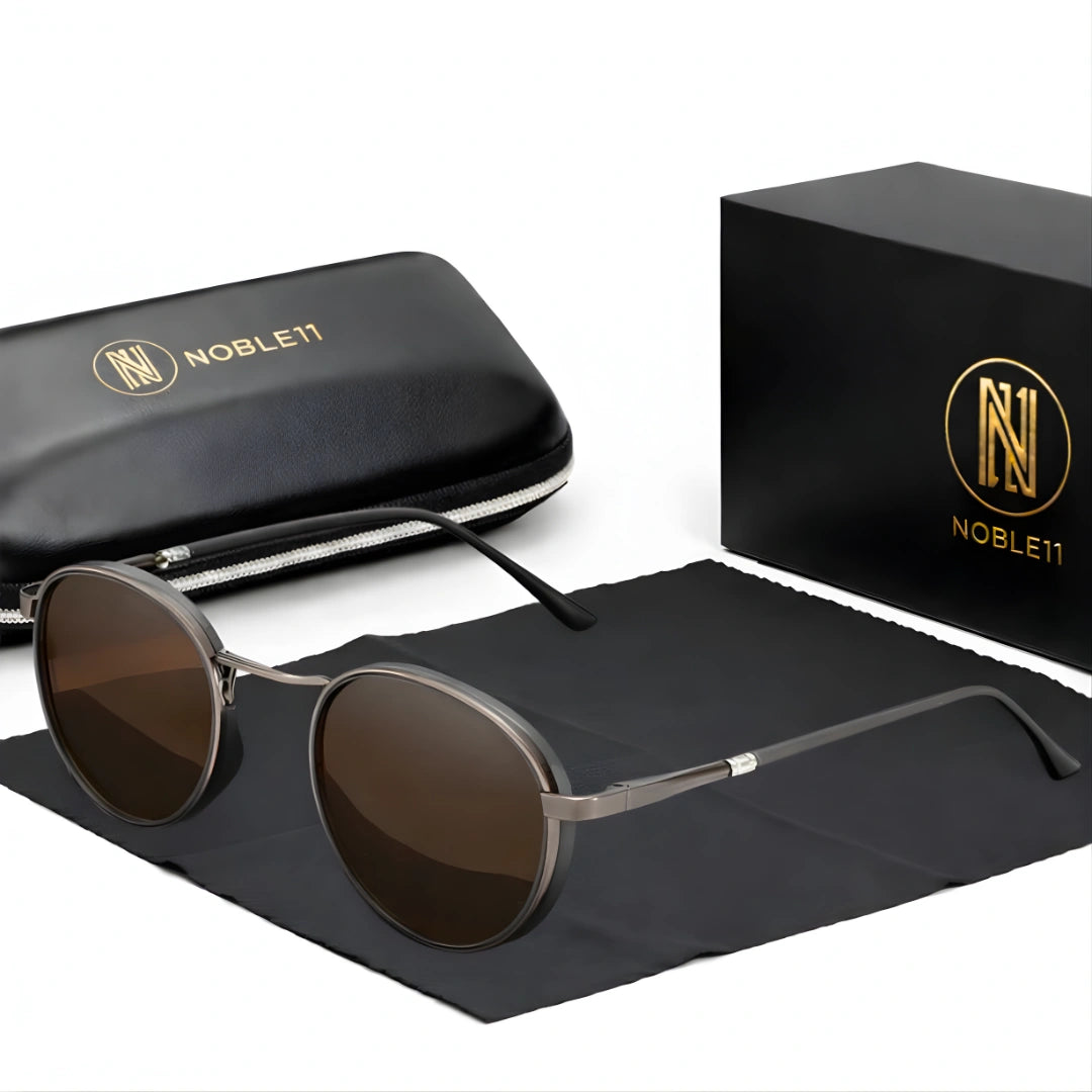 Noble11 Monarch Sonnenbrille – Bernstein Braun, polarisiert, UV400